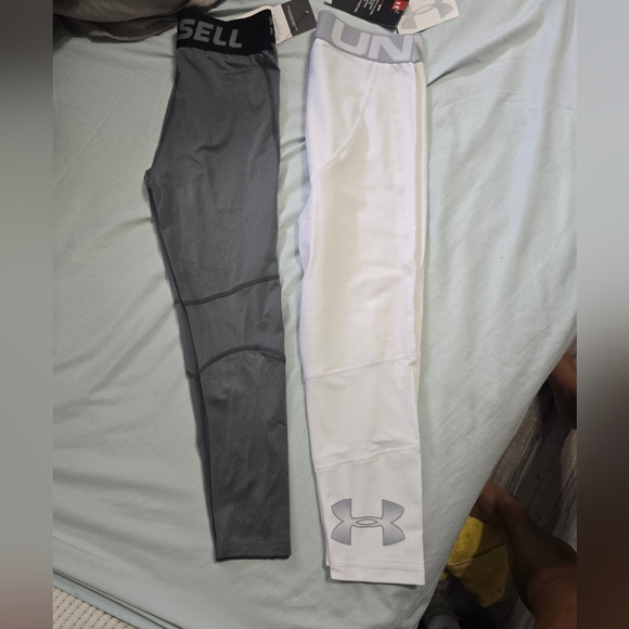 Boy's Large Under Armour And Russell Compression Pants Size Large NWT - Picture 2 of 9